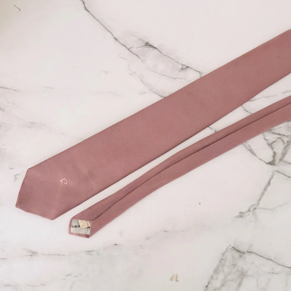 Pierre Cardin Vintage‎ Dusty Rose Elegant Mauve Men’s Tie